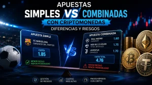 Apuestas Simples vs Combinadas con Criptomonedas: Diferencias y Riesgos 